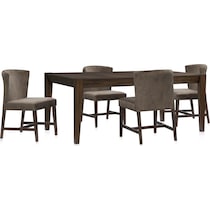 bowen dark brown  pc dining room   