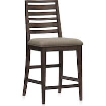 bowen dark brown counter height stool   