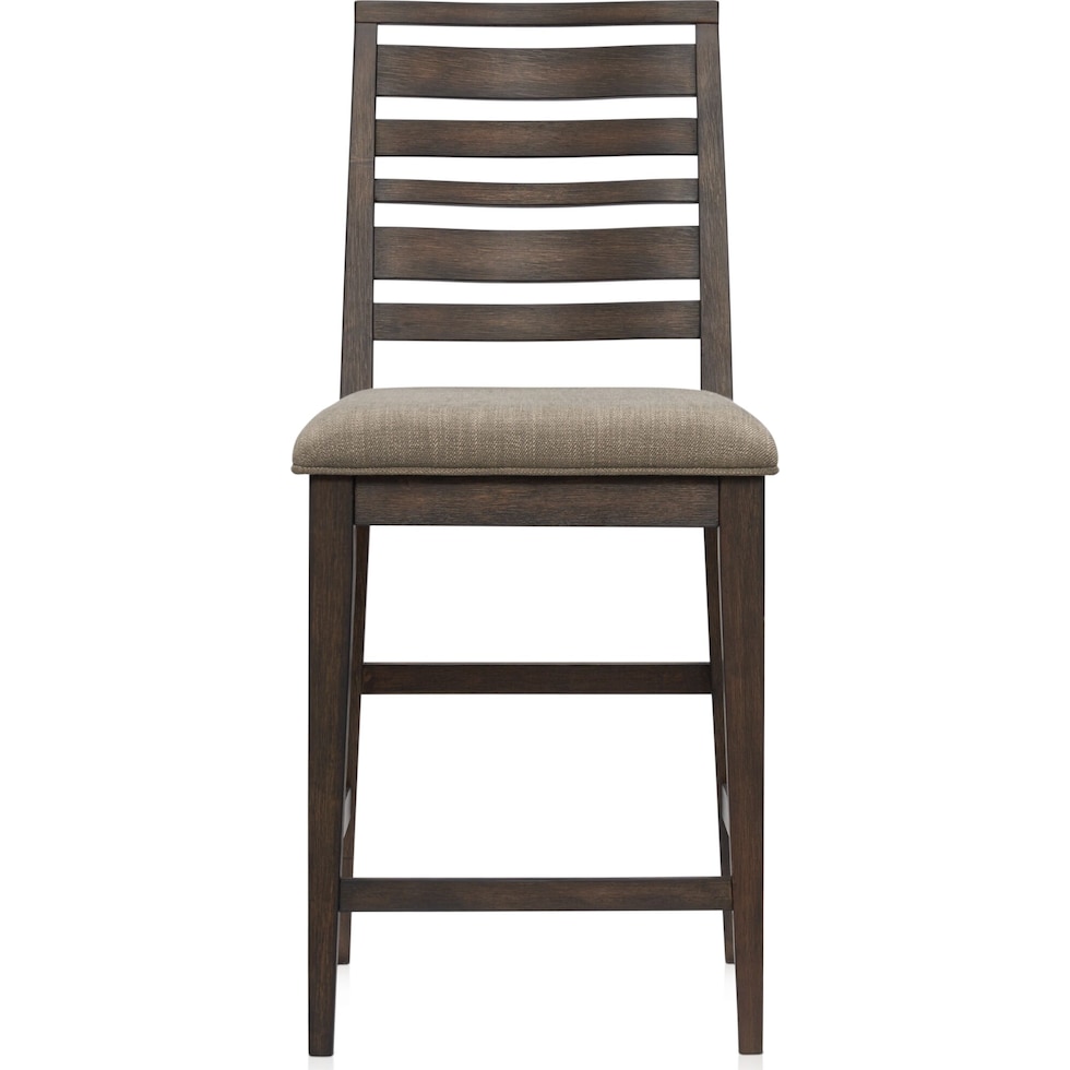 bowen dark brown counter height stool   