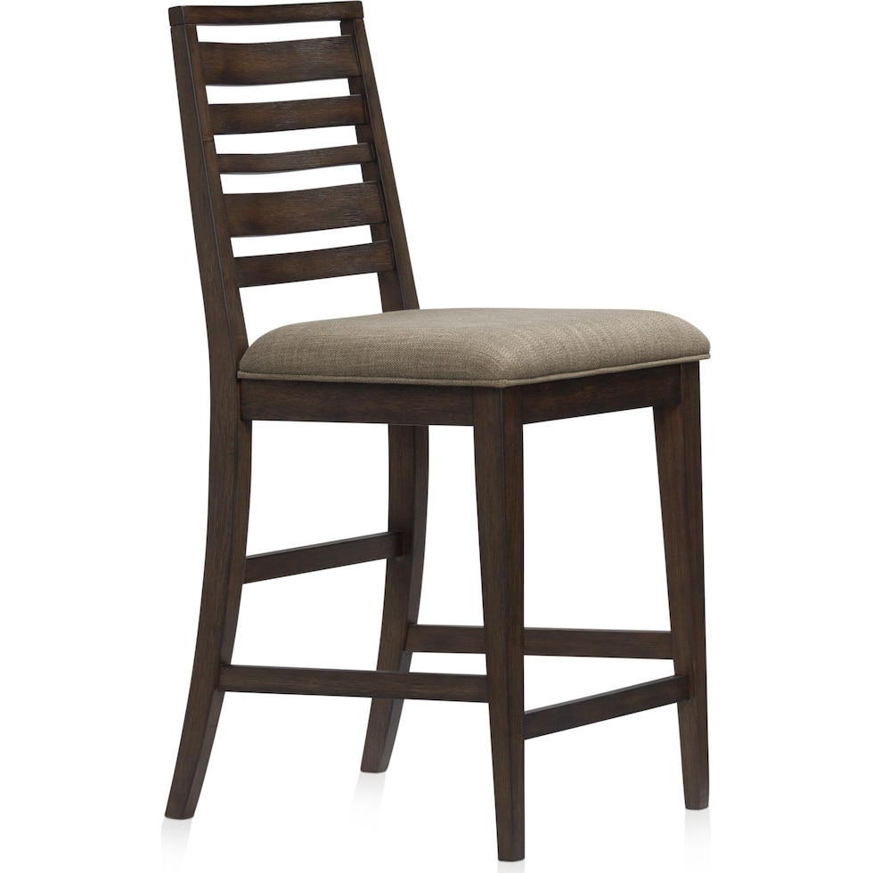 bowen dark brown counter height stool   