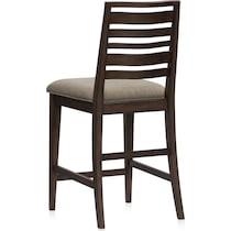 bowen dark brown counter height stool   