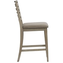 bowen gray  pc counter height dining room   