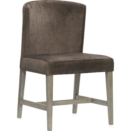 Bowen Uphosltered Side Chair - Gray