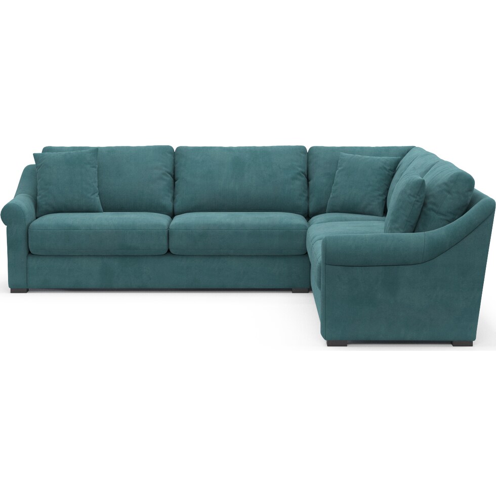 bowery bella peacock sectional   