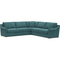 bowery bella peacock sleeper sectional   