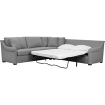 bowery bella peacock sleeper sectional   