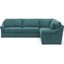 bowery bella peacock sleeper sectional   