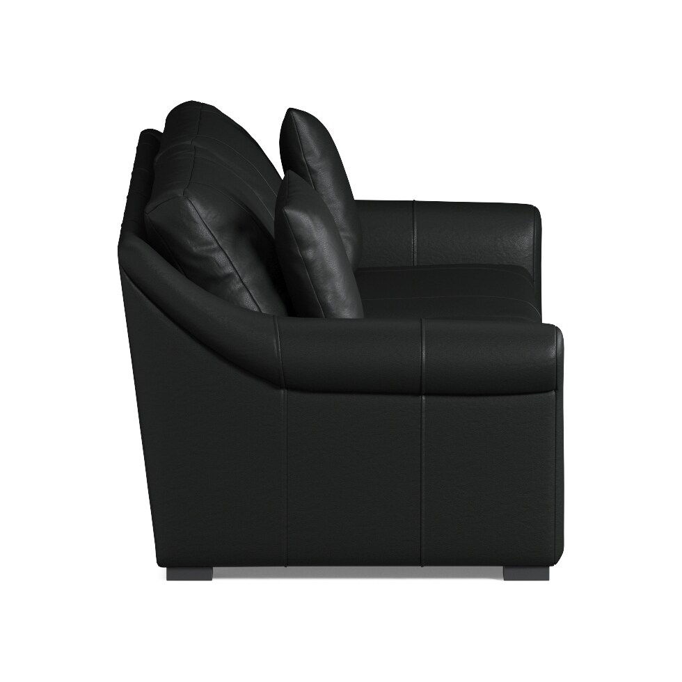 bowery black sofa   