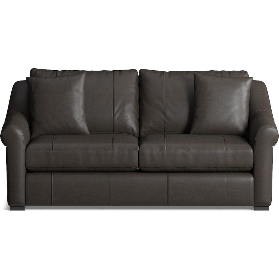 bowery black sofa   