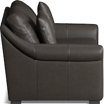 bowery black sofa   