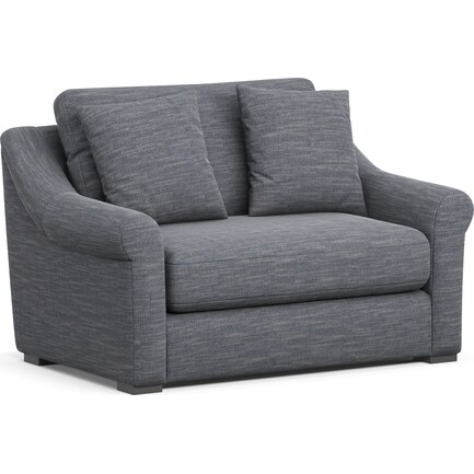 Bowery Foam Comfort Chair and a Half - Dudley Indigo