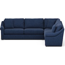 bowery blue sleeper sectional   
