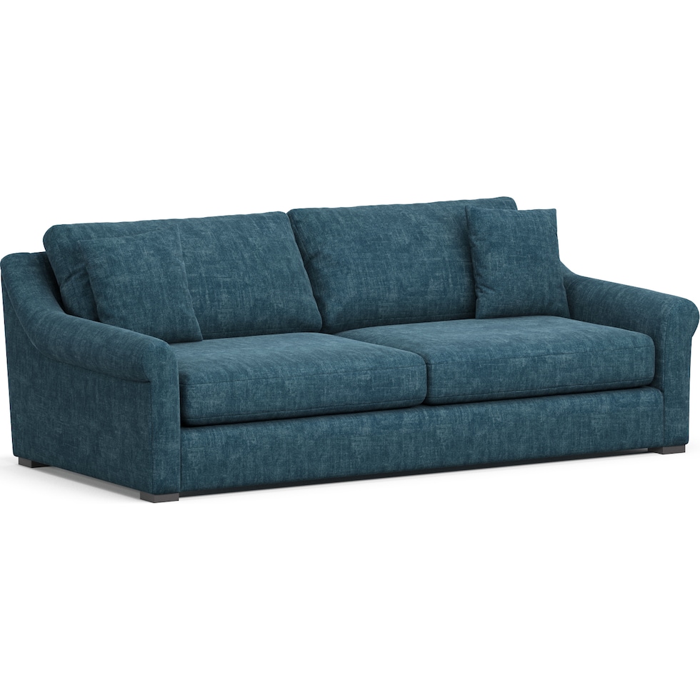 bowery blue sofa   