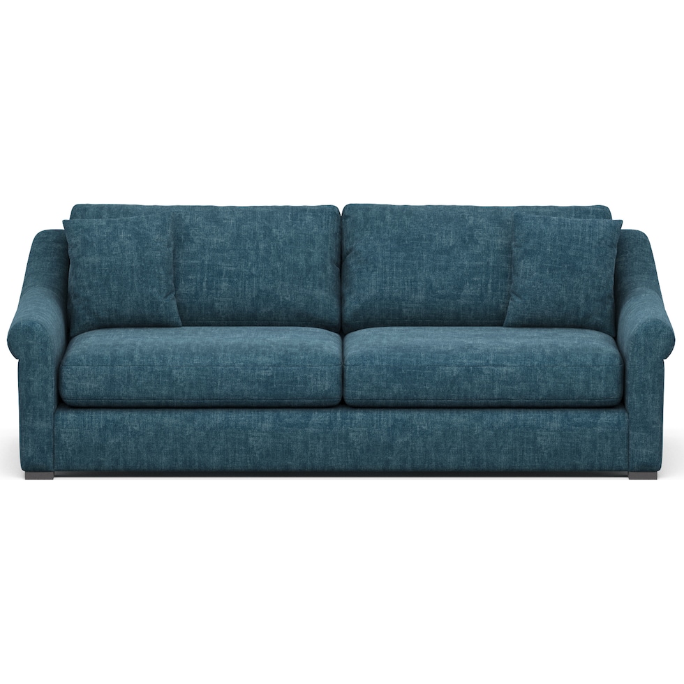 bowery blue sofa   