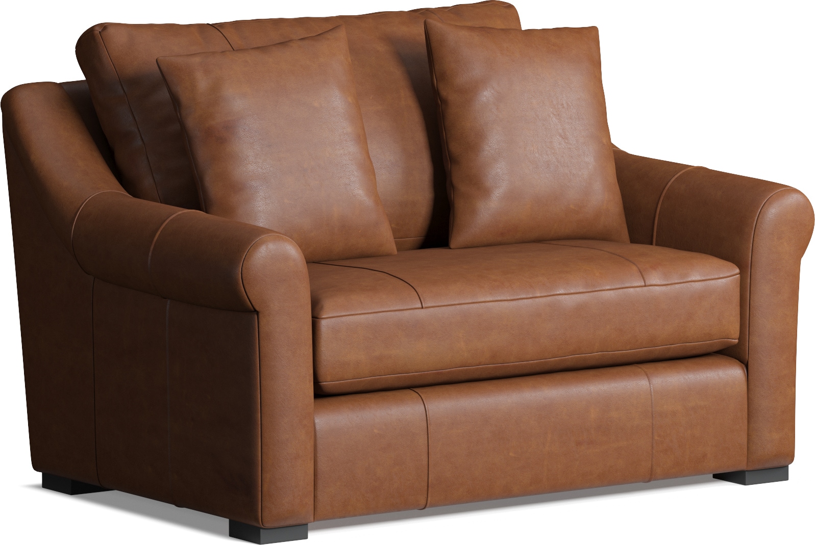 Leather sleeper chair 2025 and a half