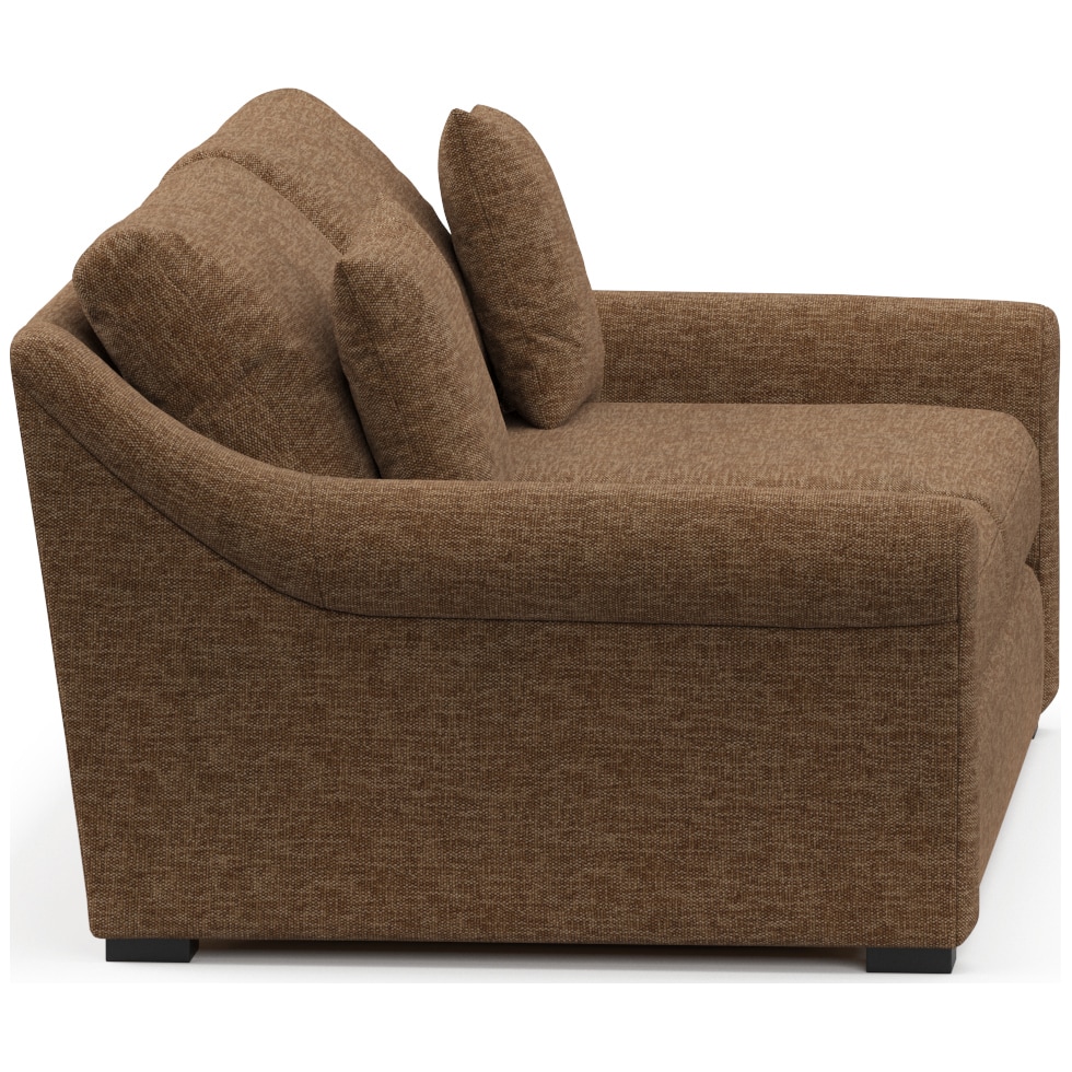 bowery dark brown sleeper sofa   