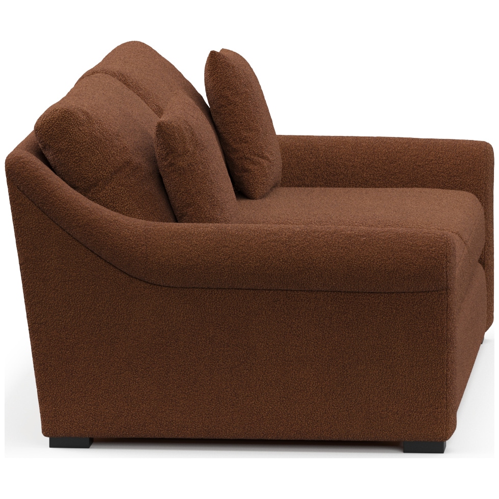 bowery dark brown sleeper sofa   