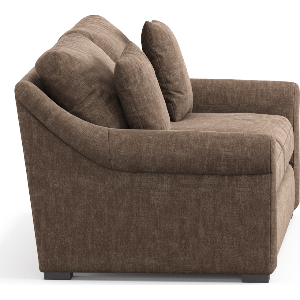 bowery dark brown sleeper sofa   