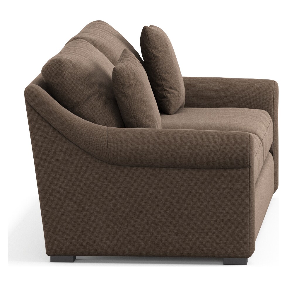 bowery dark brown sleeper sofa   