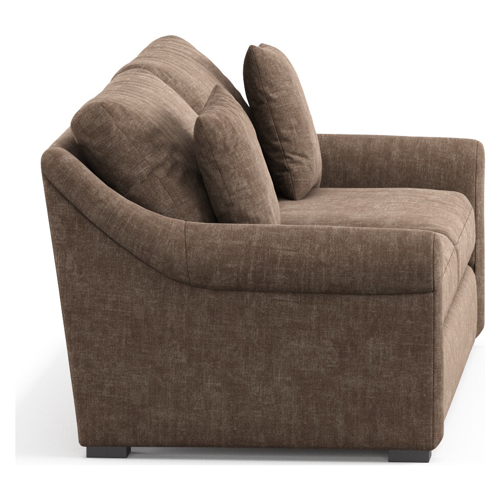 bowery dark brown sleeper sofa   