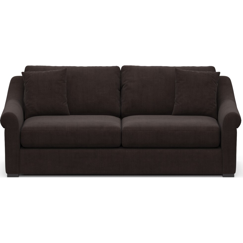 bowery dark brown sleeper sofa   