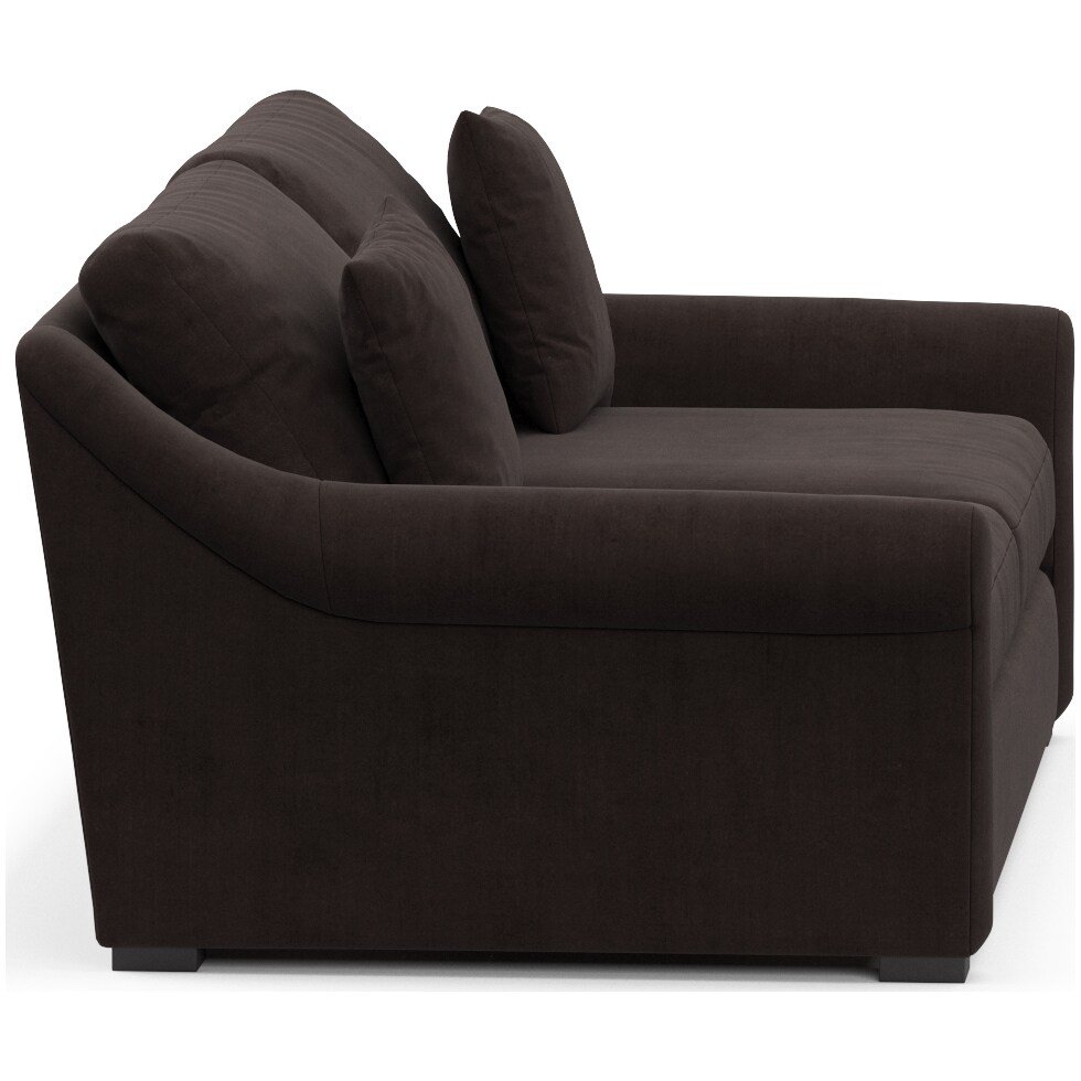 bowery dark brown sleeper sofa   