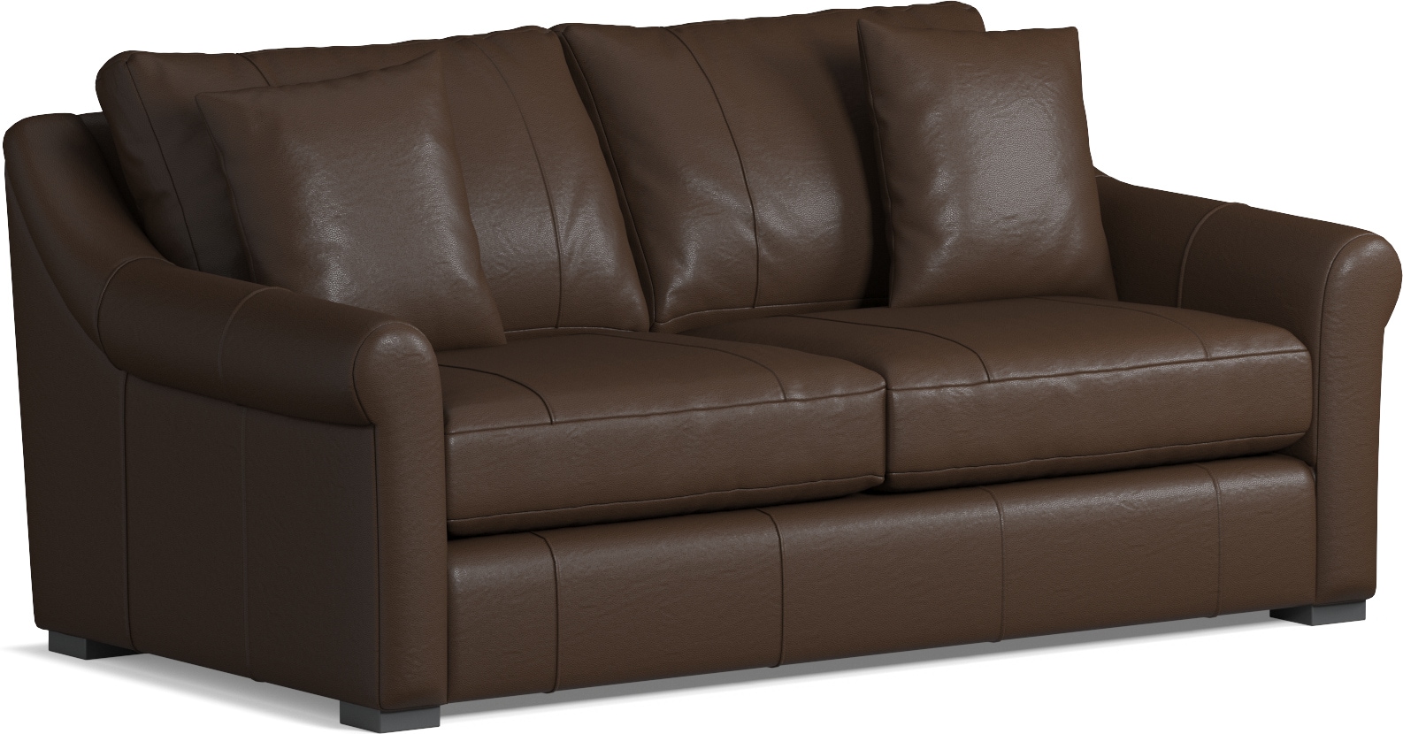 Bowery Leather Foam Comfort 77" Sleeper Sofa Siena Coffee Value