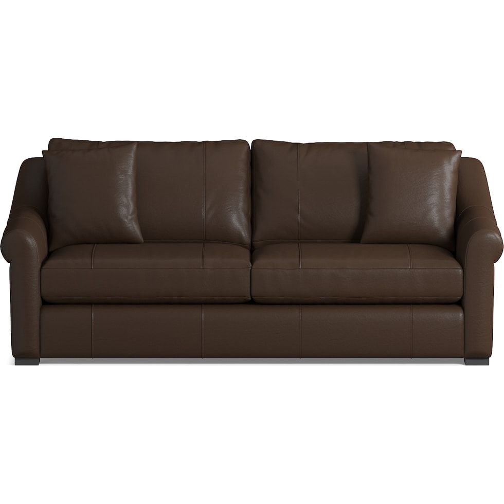 bowery dark brown sleeper sofa   