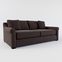 bowery dark brown sleeper sofa web   