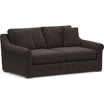 bowery dark brown sofa   