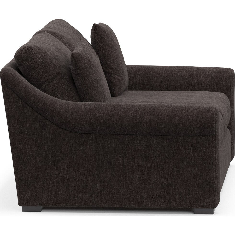 bowery dark brown sofa   
