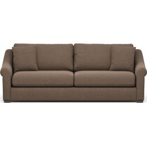 bowery dark brown sofa   