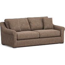 bowery dark brown sofa   