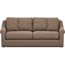 bowery dark brown sofa   