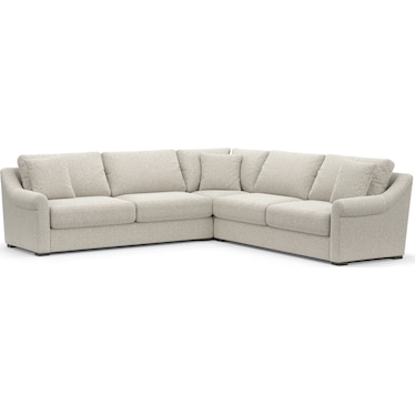 Bowery Core Comfort 3-Piece Sectional - Muse Stone