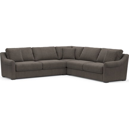 Bowery Core Comfort 3-Piece Sectional - Laurent Charcoal