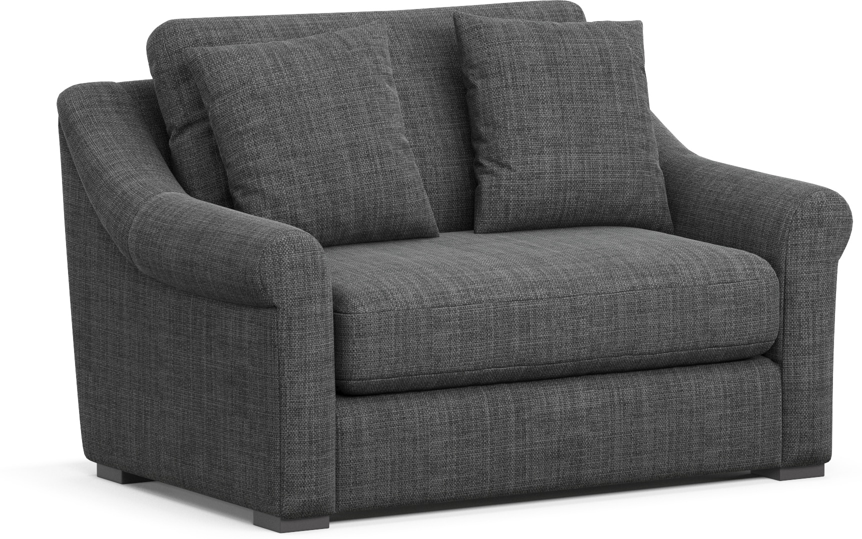 Bowery Chair and a Half Milford II Charcoal Value City Furniture