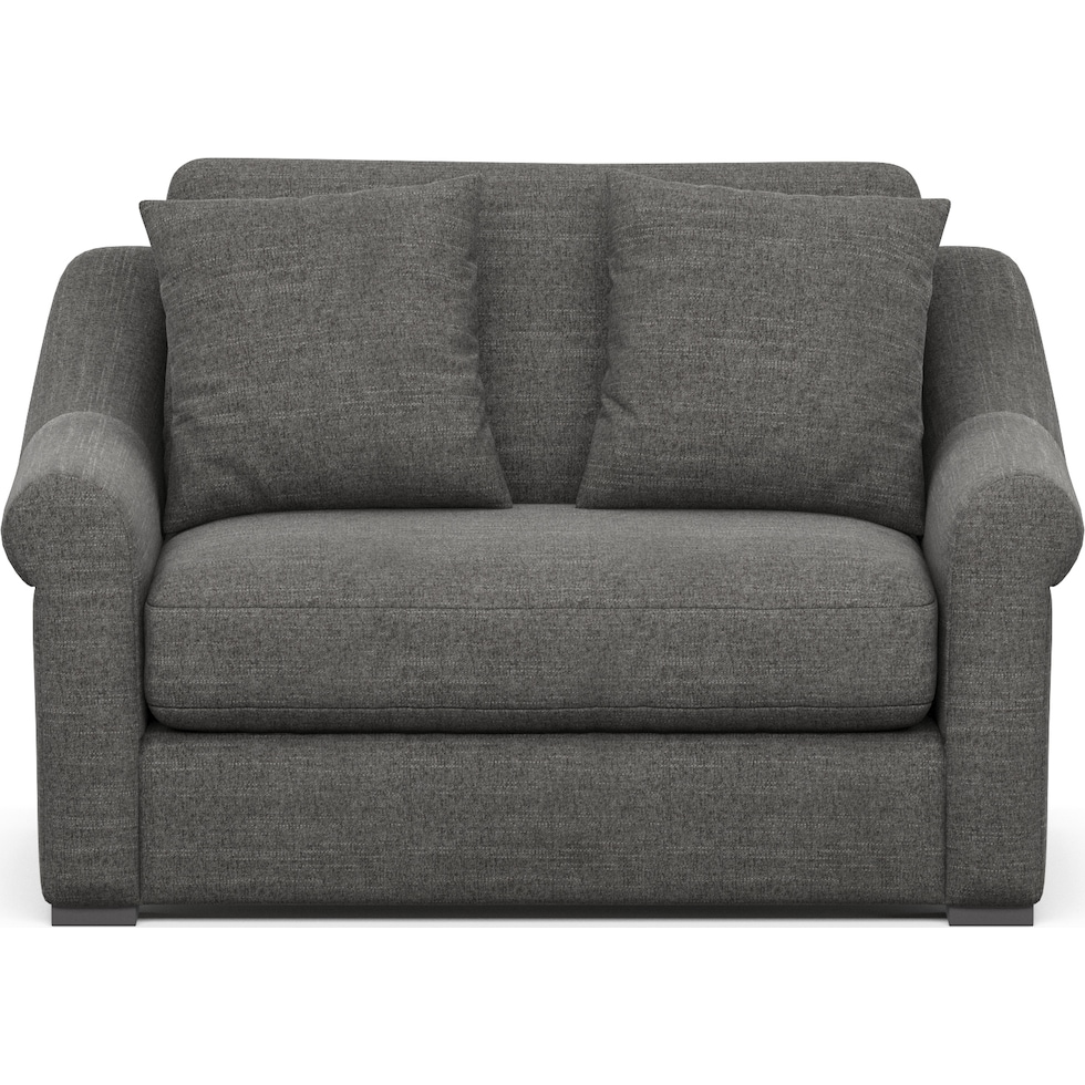bowery gray chair and a half   