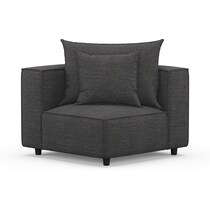 bowery gray right arm facing sofa   