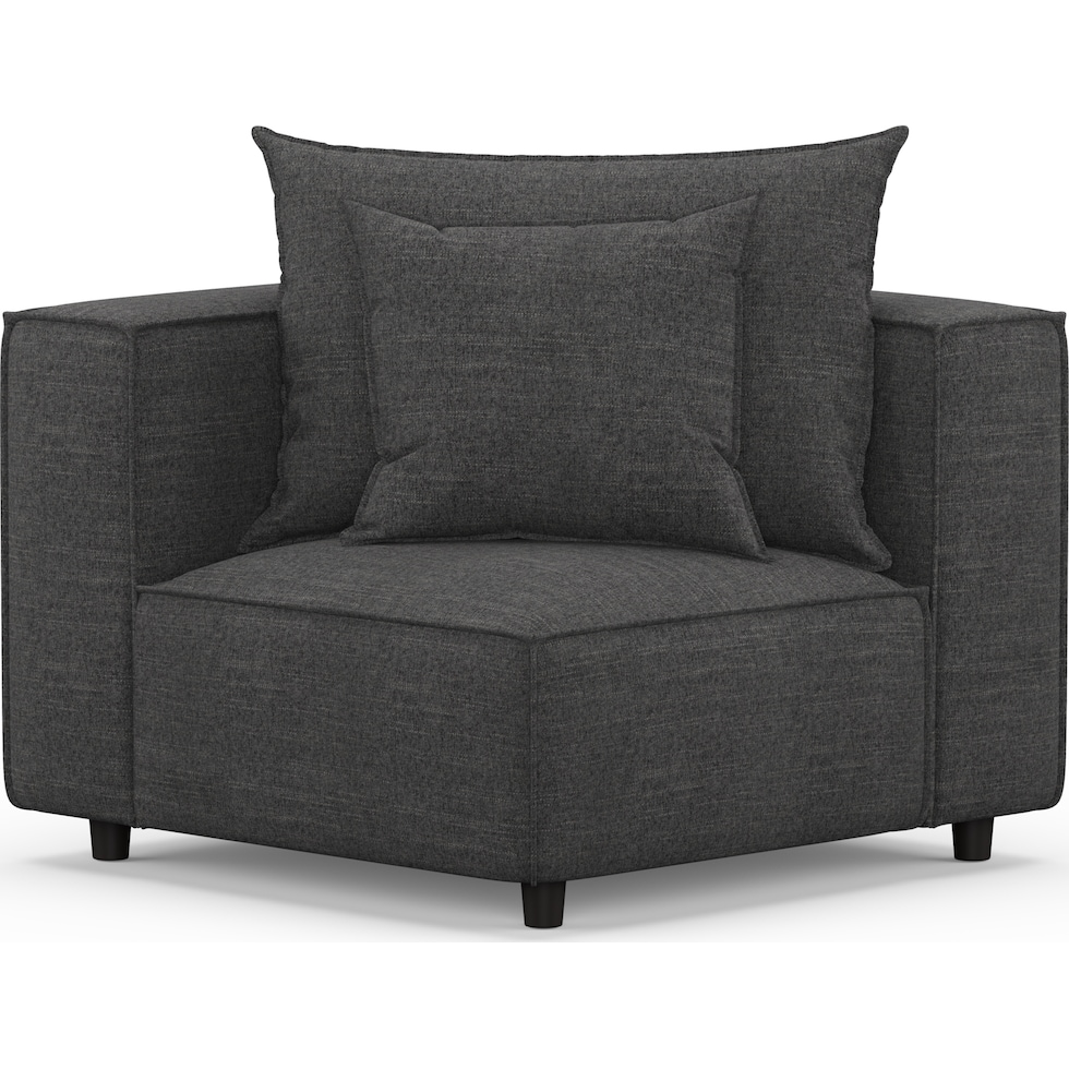 bowery gray right arm facing sofa   