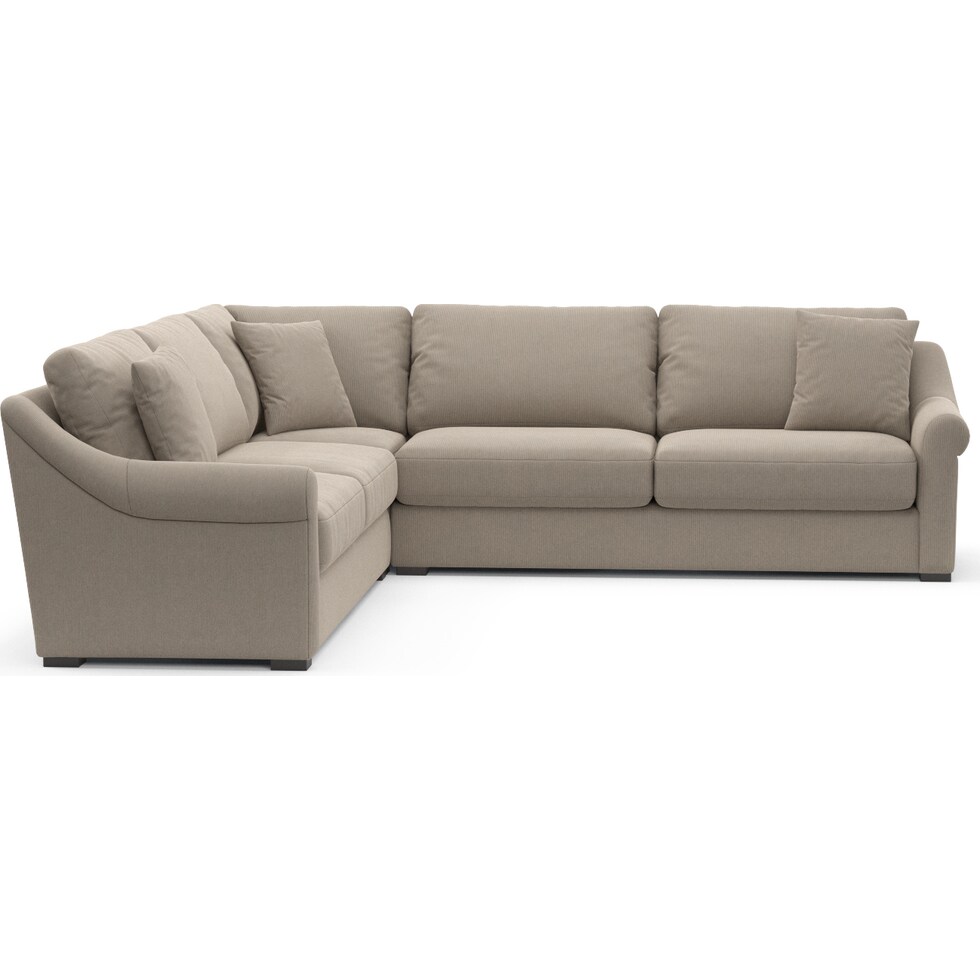 bowery gray sectional   