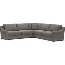 bowery gray sectional   