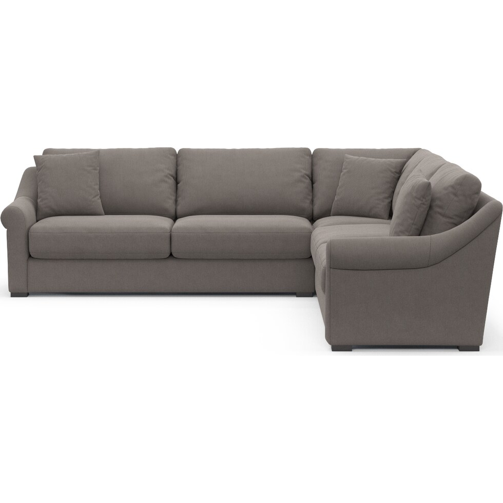 bowery gray sectional   