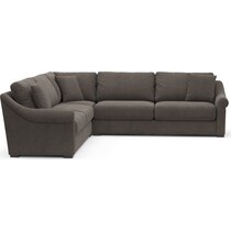 bowery gray sectional   