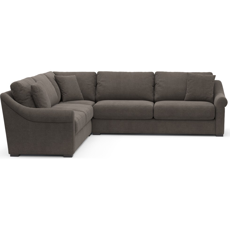 bowery gray sectional   