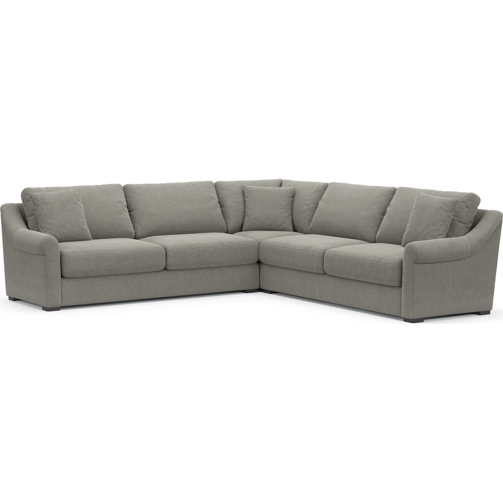 bowery gray sectional   