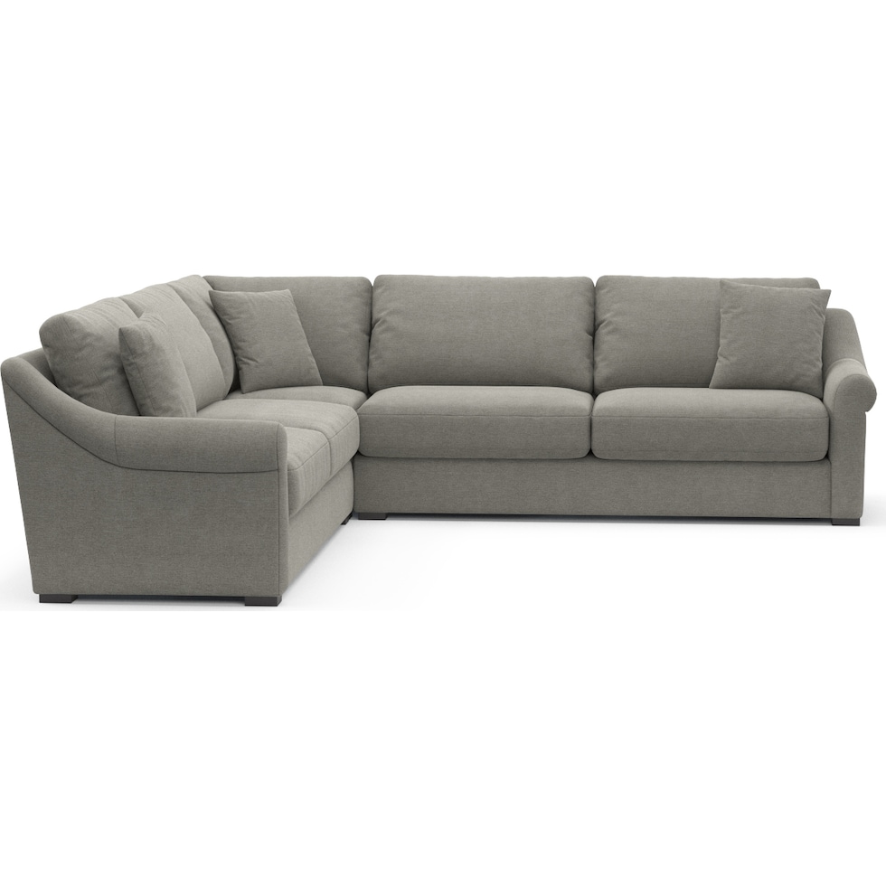 bowery gray sectional   