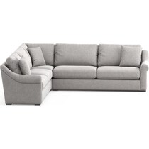 bowery gray sectional   