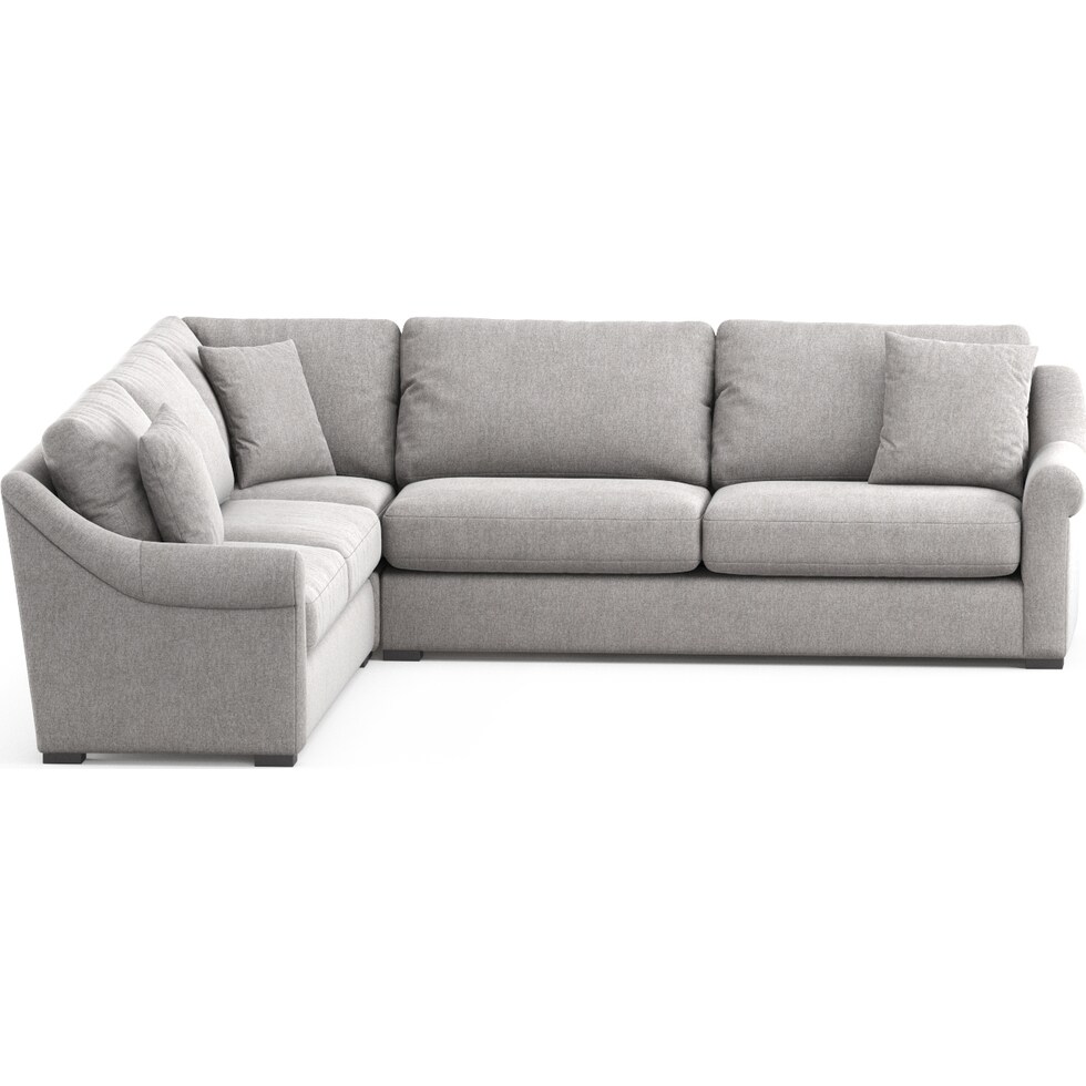 bowery gray sectional   