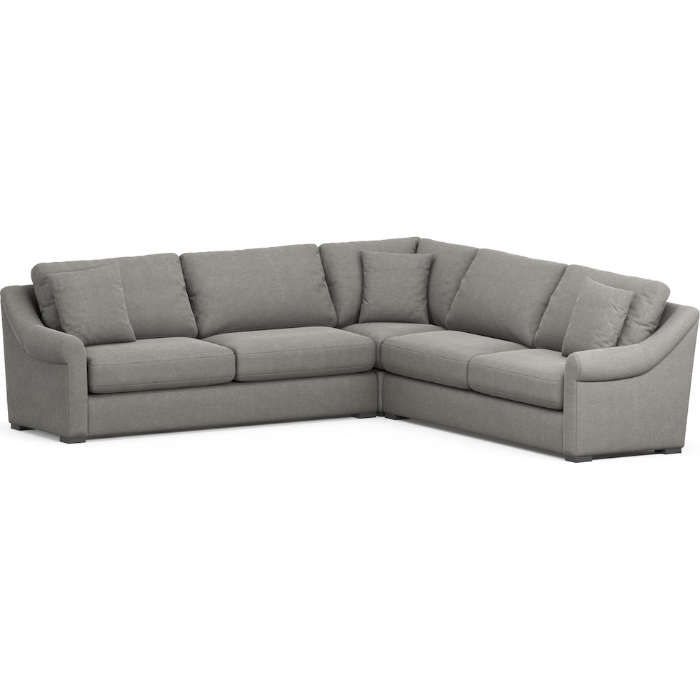 bowery gray sectional   